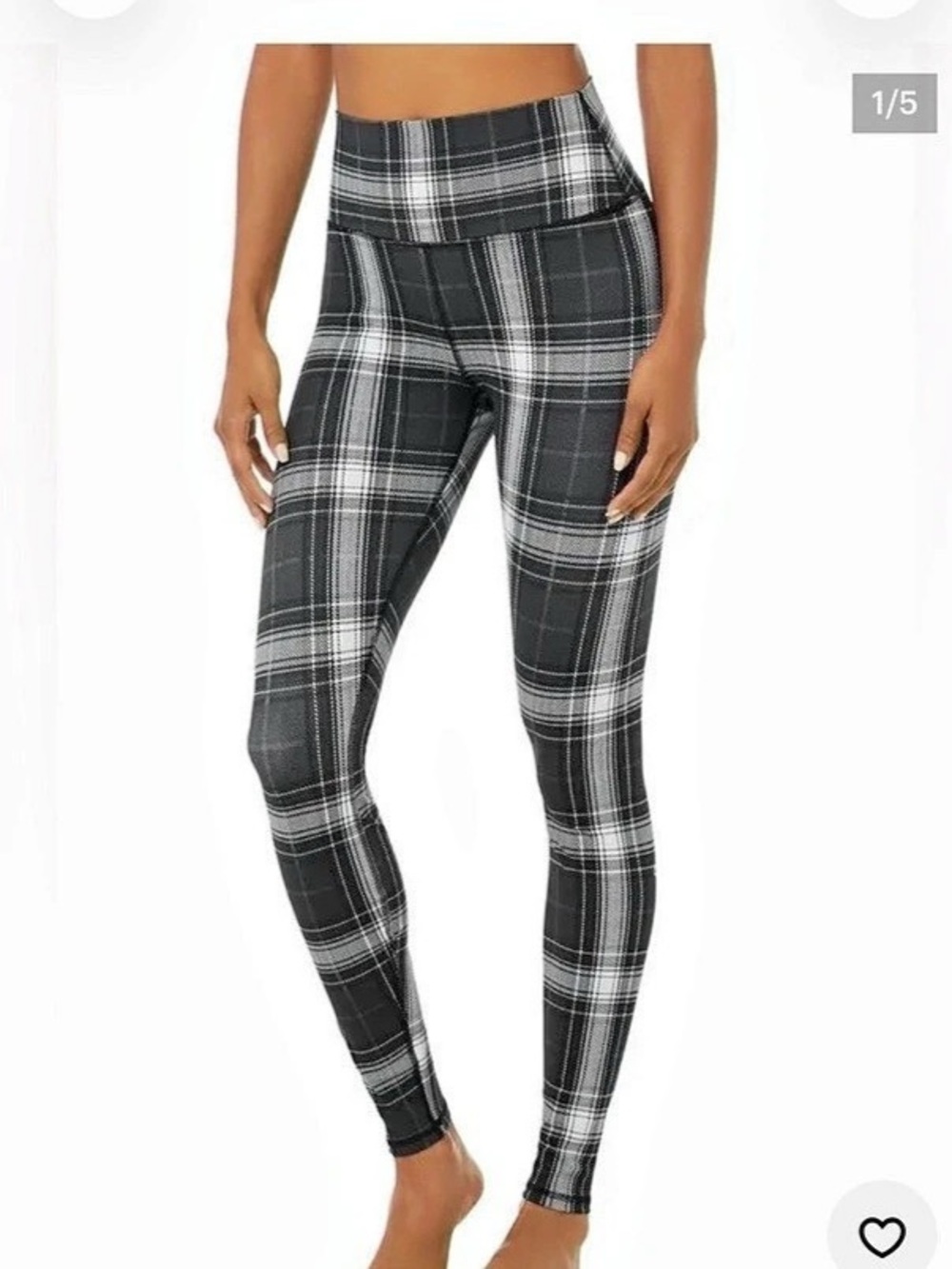 Alo Yoga Airlift High-Waist Vapor Legacy Plaid Leggings Plaid Leggings Sz Small